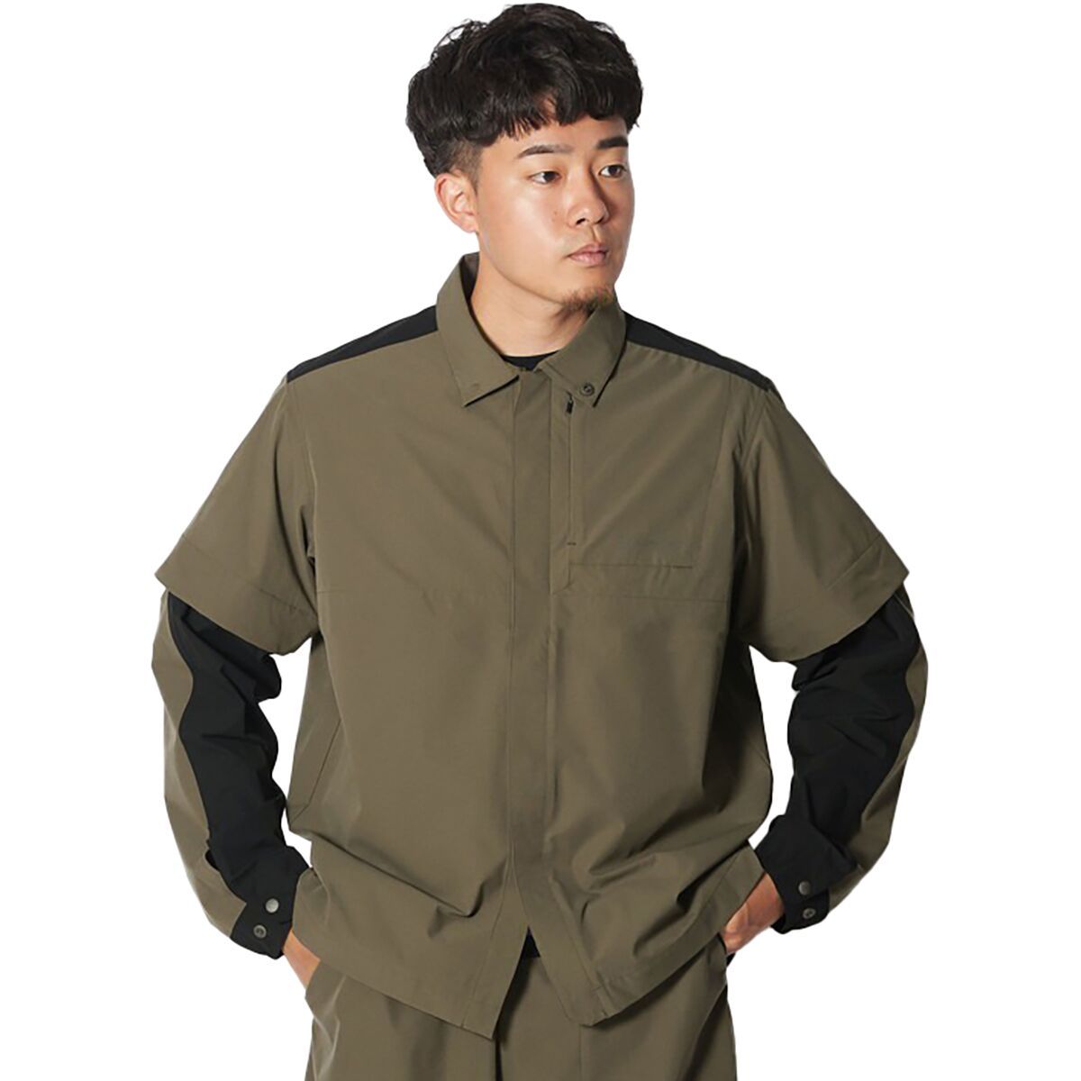 Snow Peak Toned Trout 2Way River Shirt Khaki, M