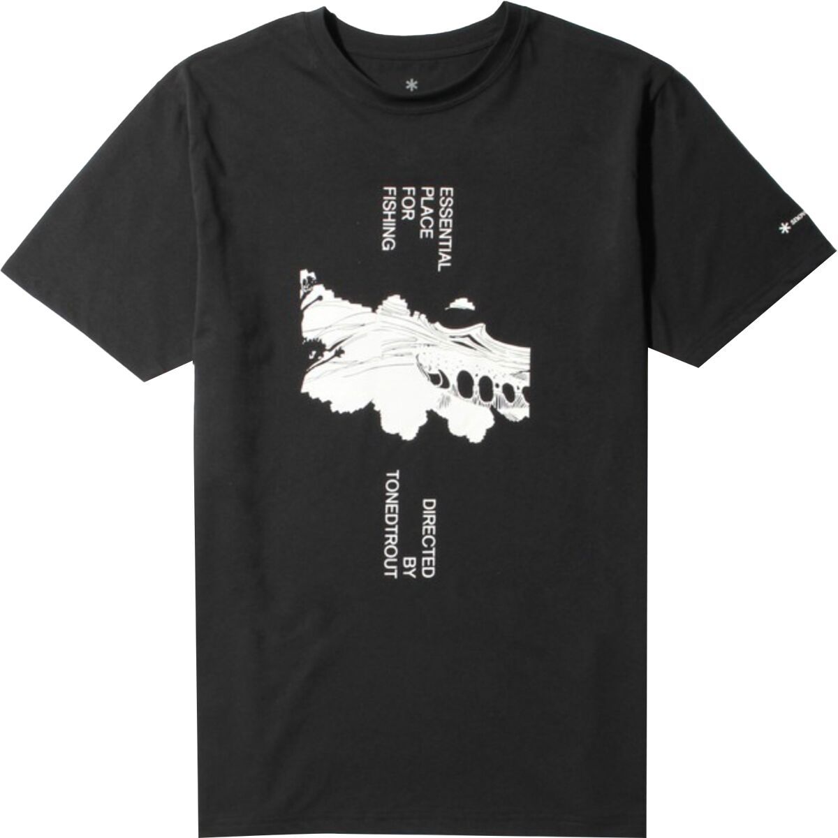 Snow Peak Toned Trout Swimming Fish T-Shirt Black, S