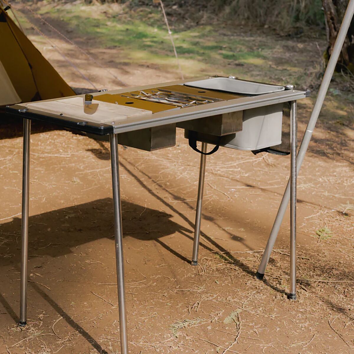 Snow Peak Iron Grill Table Camp Kitchen Starter Set - Hike