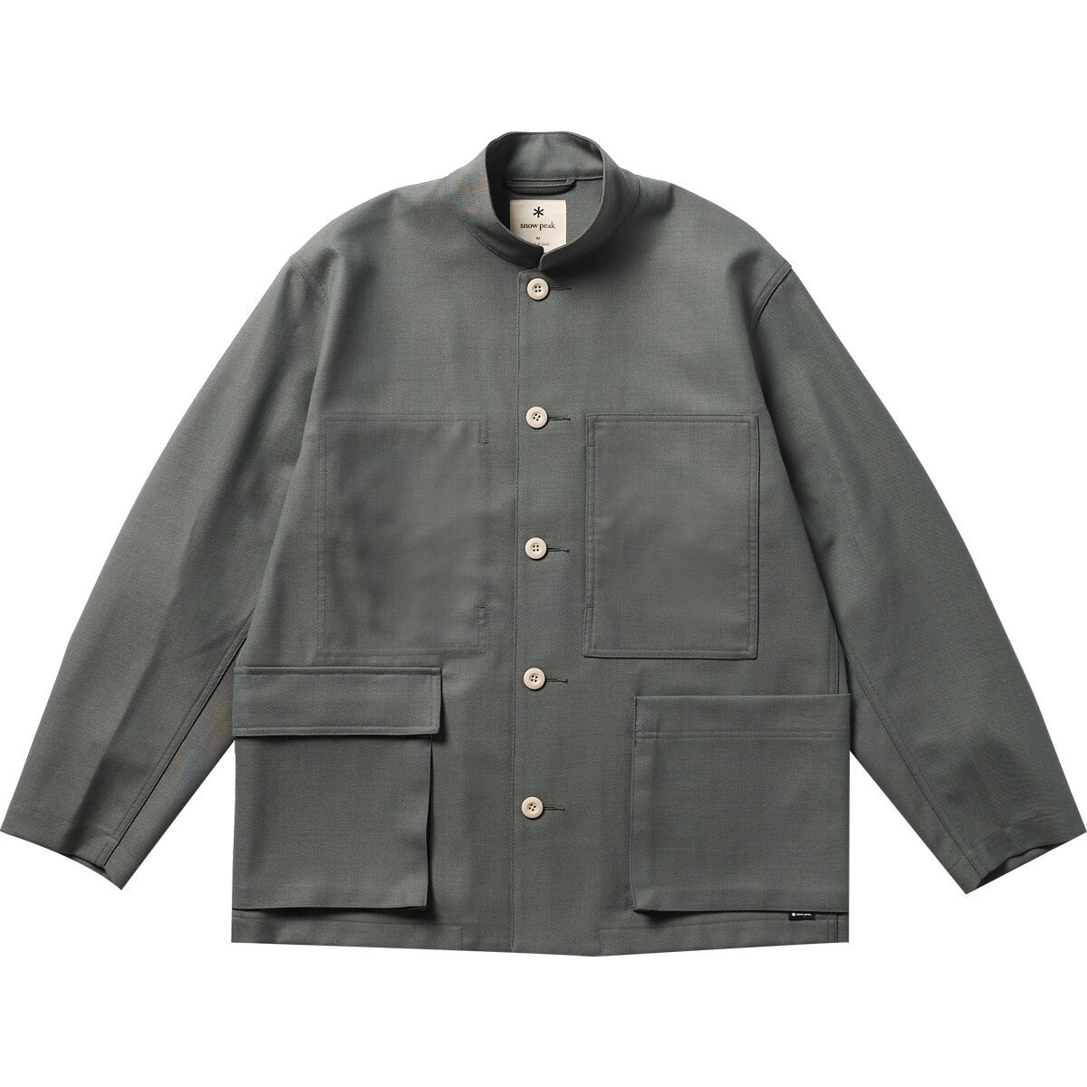 Image of Snow Peak Hybrid Wool Utility Jacket Light Olive, M