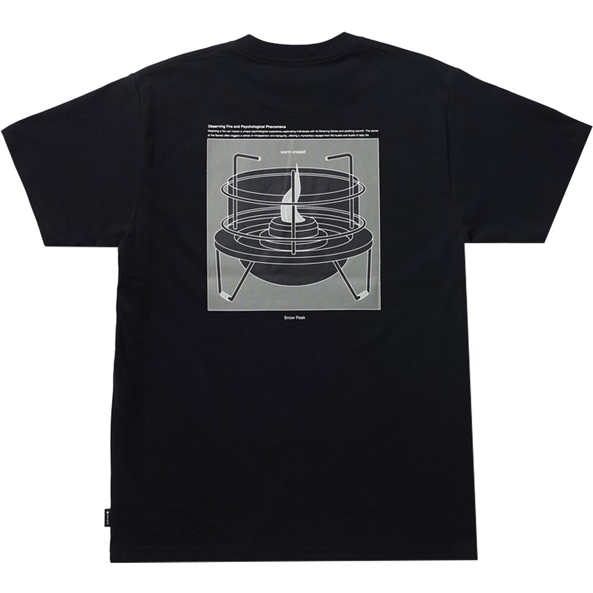 Snow Peak Warm Oneself T-Shirt Black