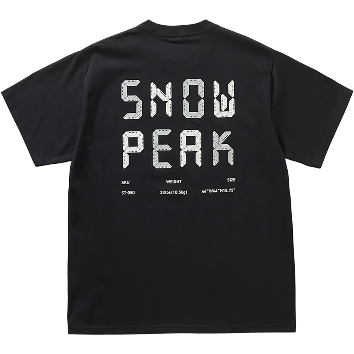 Image of Snow Peak Jikaro Firering Table T-Shirt Black, M