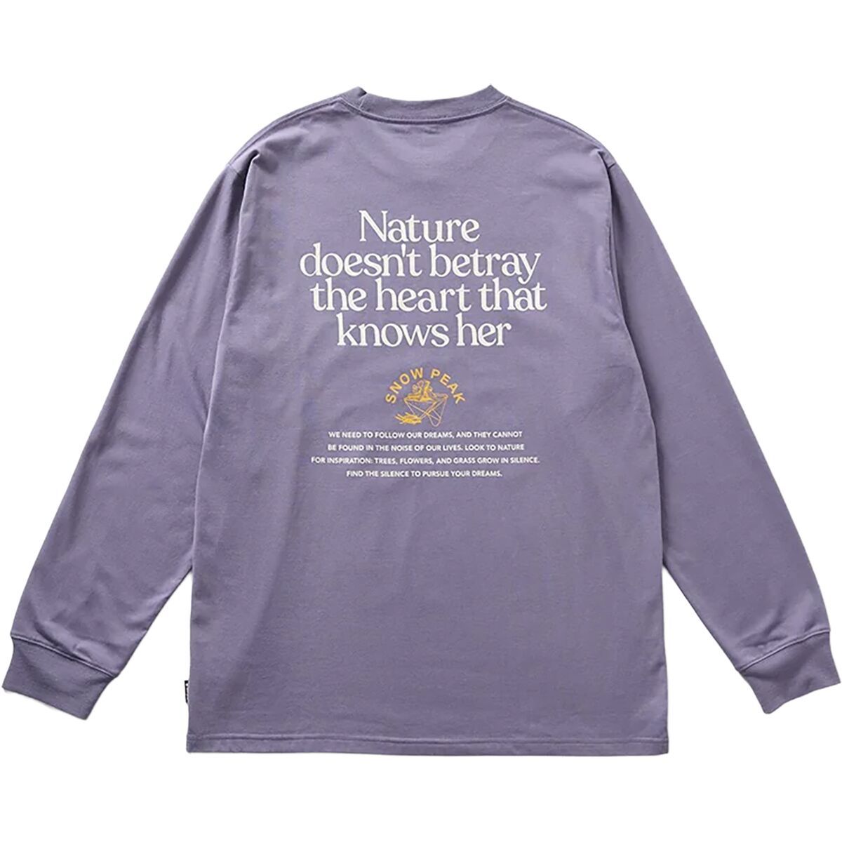Snow Peak Living With Nature Long-Sleeve T-Shirt Purple