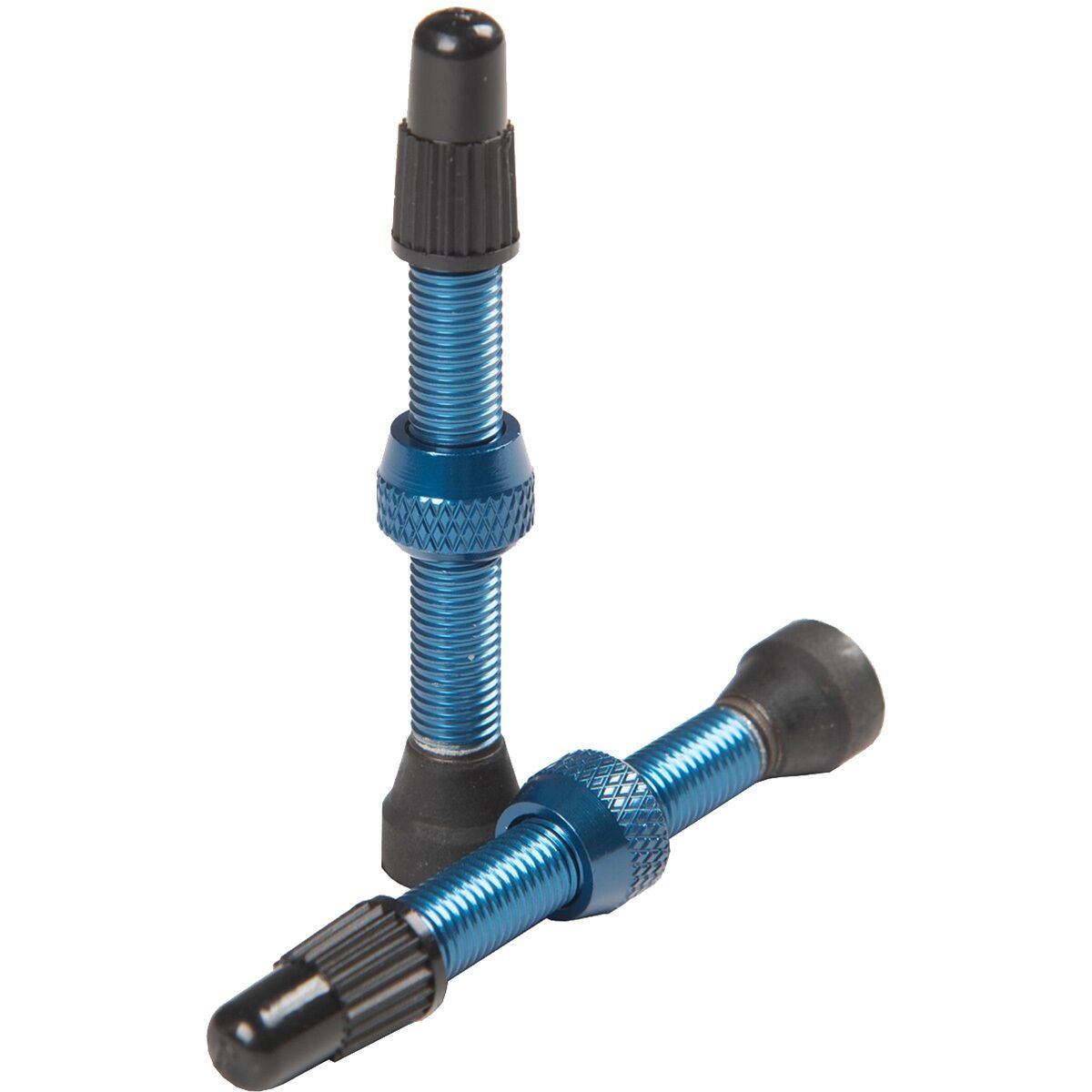 Image of Stan's NoTubes Alloy Tubeless Valve Stem - Pair Blue, 44mm