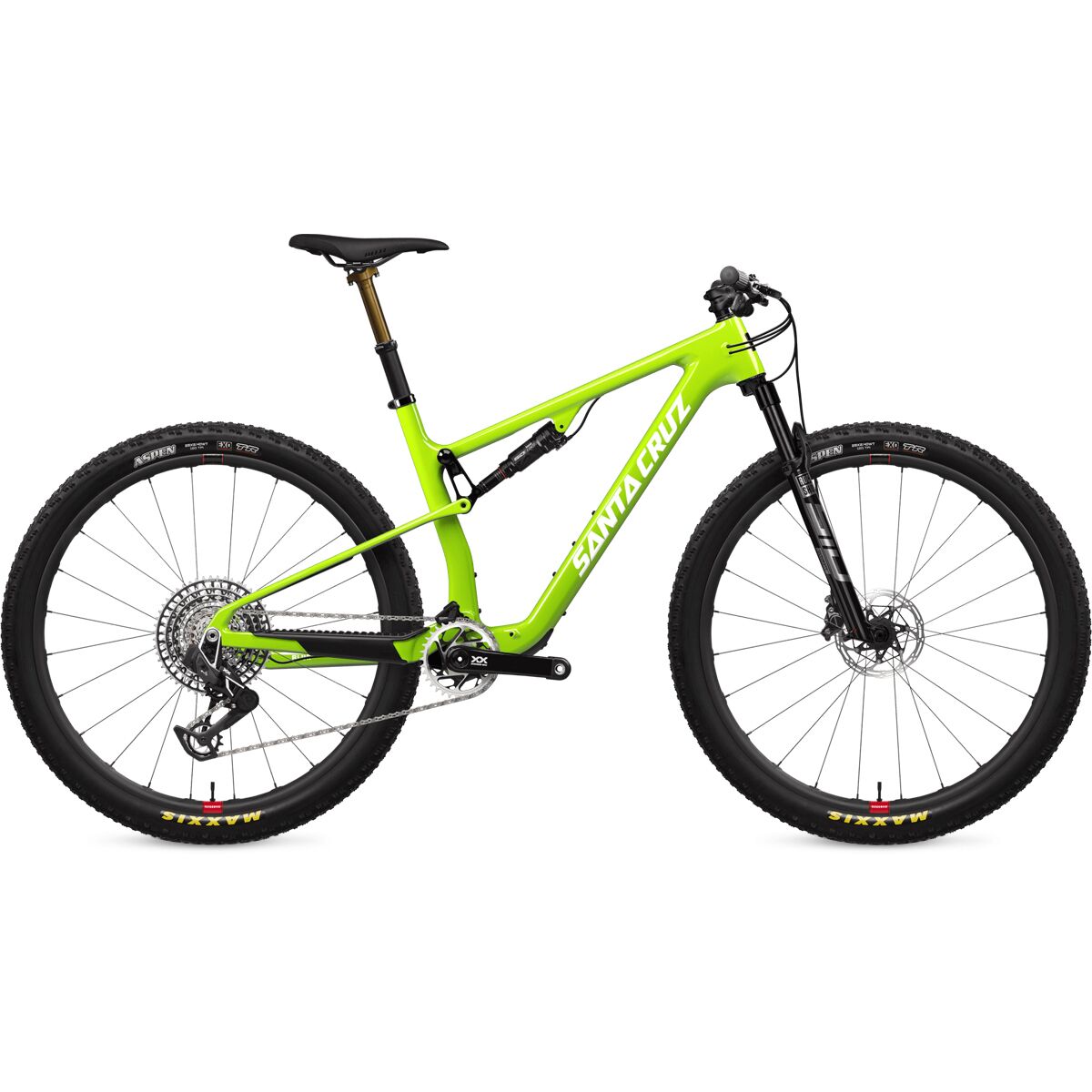 Image of Santa Cruz Bicycles Blur CC XX Eagle Transmission Reserve Mountain Bike Gloss Spring Green, M