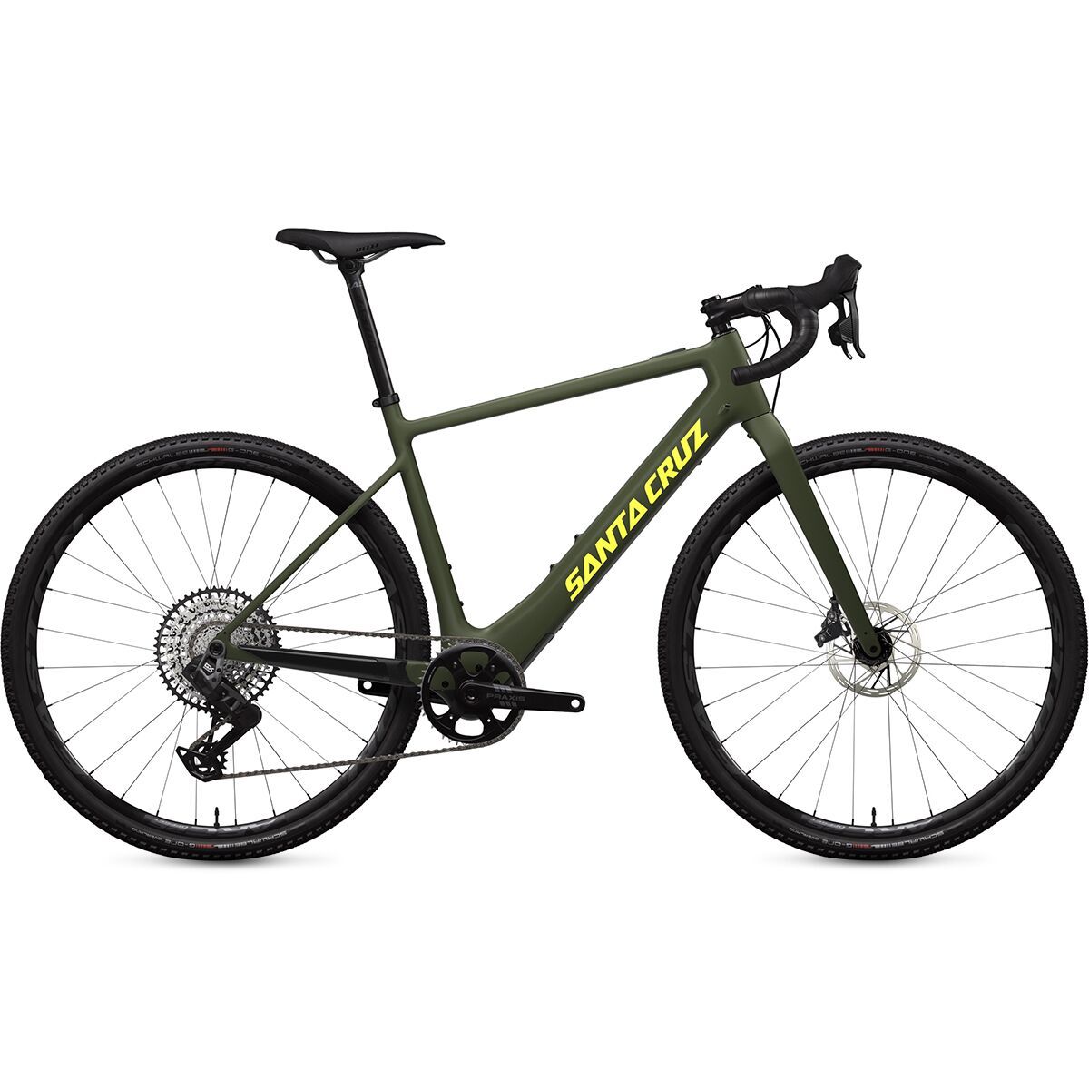 Santa Cruz Bicycles Skitch CC GX Eagle AXS Transmission E-Bike Olive Green, L