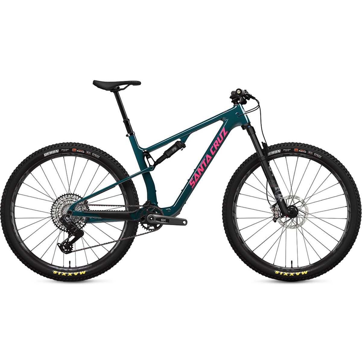 Image of Santa Cruz Bicycles Blur C TR GX AXS Transmission Mountain Bike Gloss Dark Teal, S