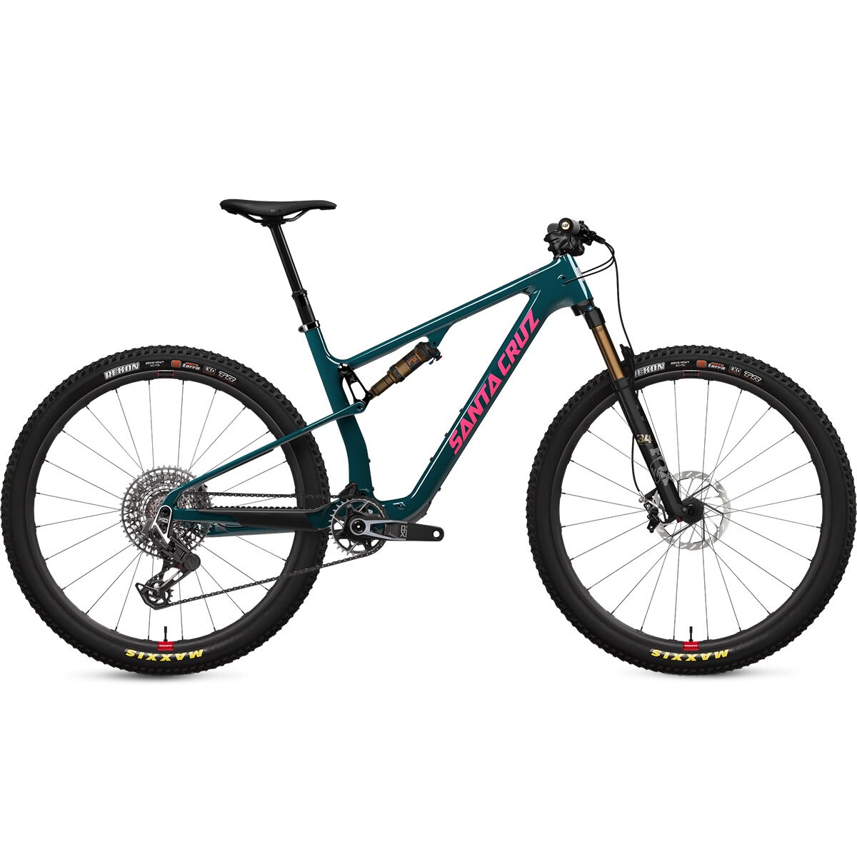 Image of Santa Cruz Bicycles Blur CC TR X0 AXS Transmission Carbon Wheel Mountain Bike Gloss Dark Teal, S