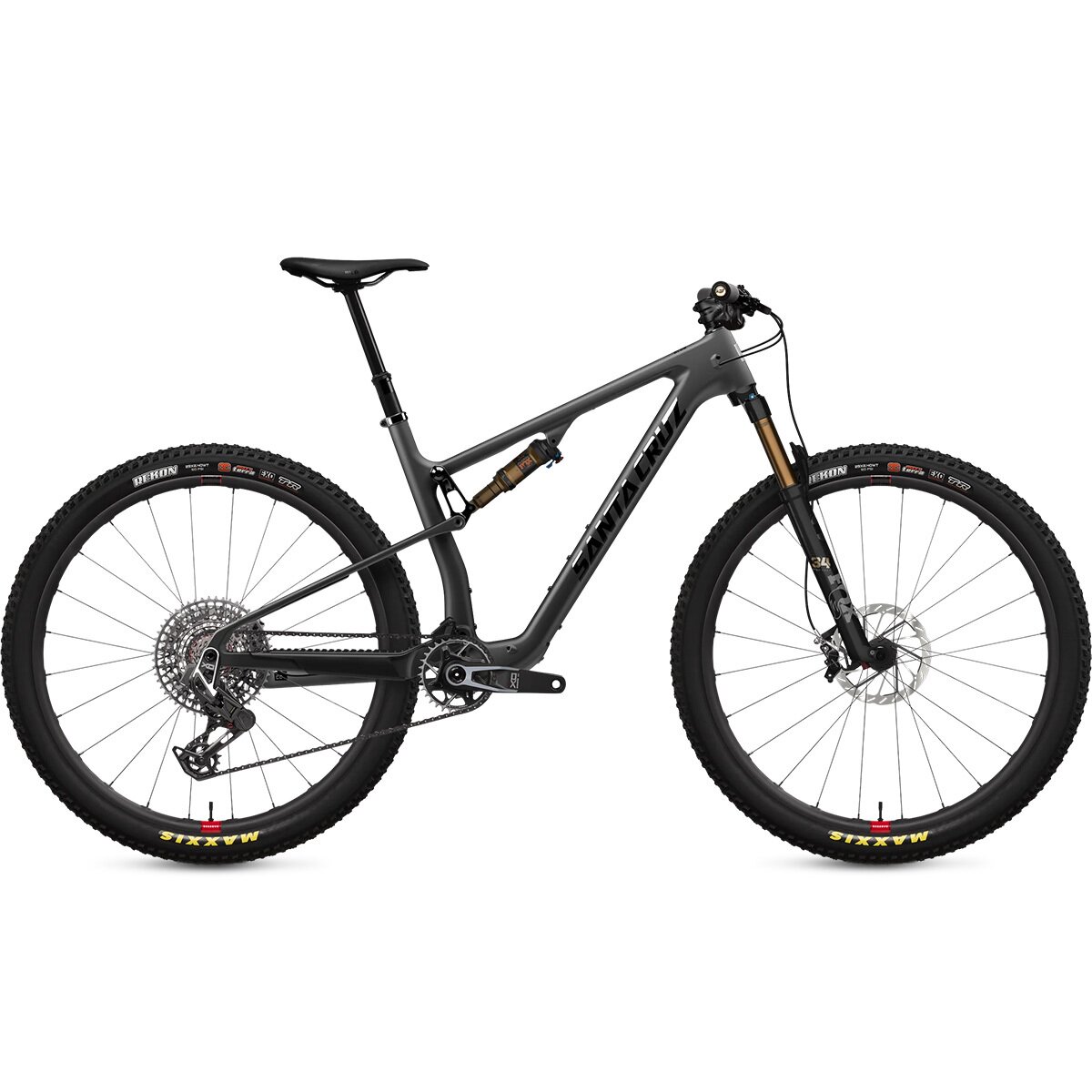 Image of Santa Cruz Bicycles Blur CC TR X0 AXS Transmission Carbon Wheel Mountain Bike Matte Carbon, M