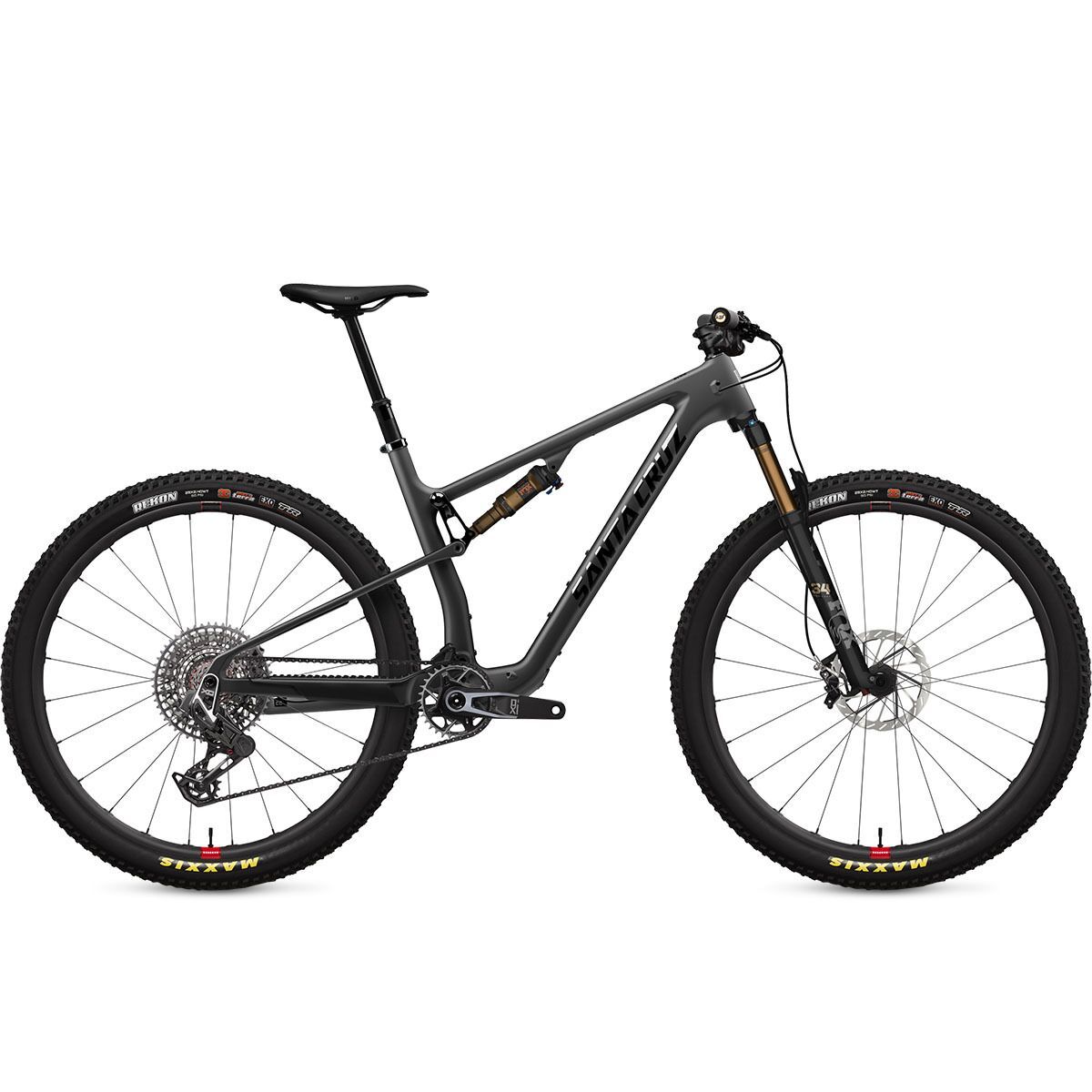 Image of Santa Cruz Bicycles Blur CC TR X0 AXS Transmission Carbon Wheel Mountain Bike Matte Carbon, XL