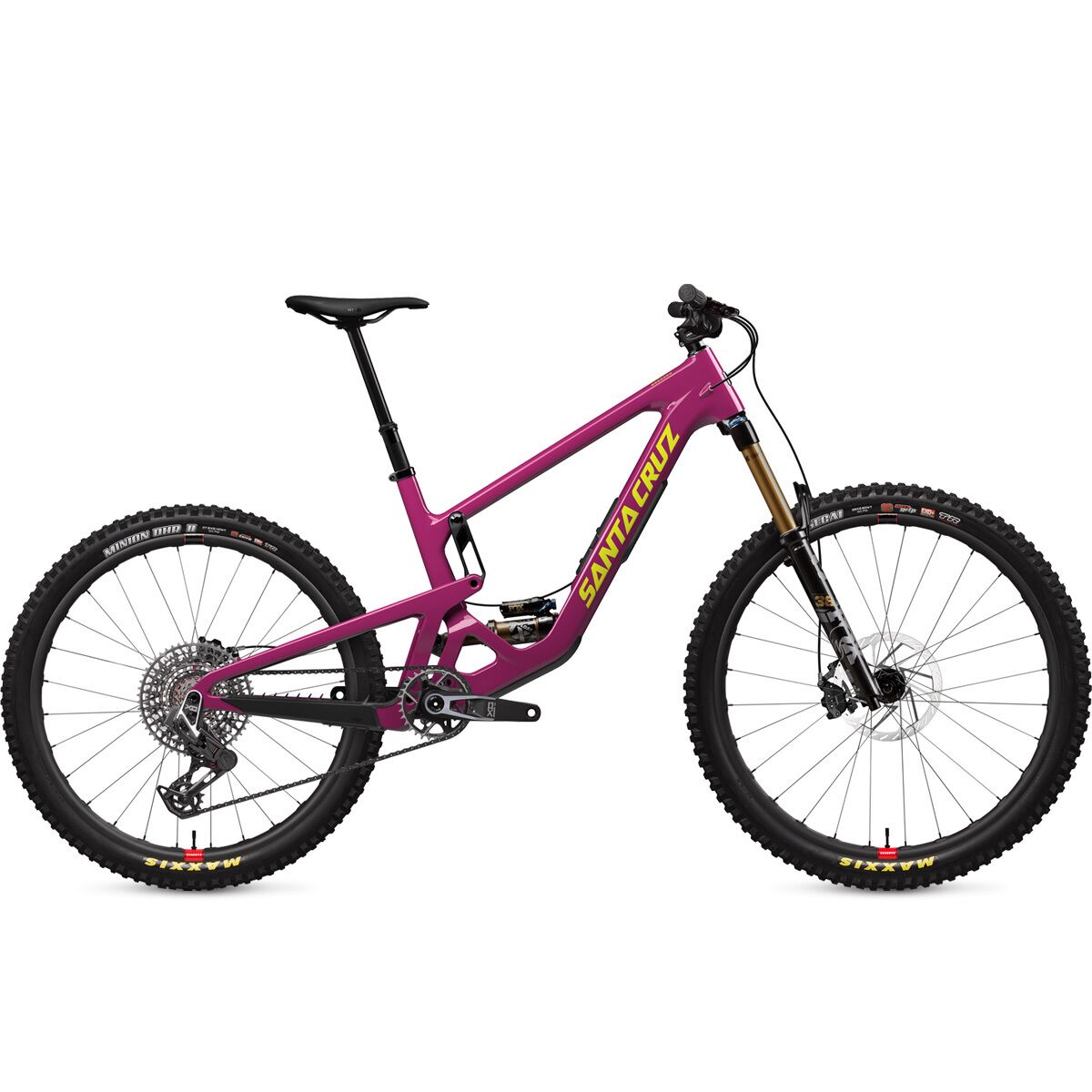 Image of Santa Cruz Bicycles Bronson CC X0 AXS Transmission Carbon Wheel Mountain Bike Kalimotxo, XL