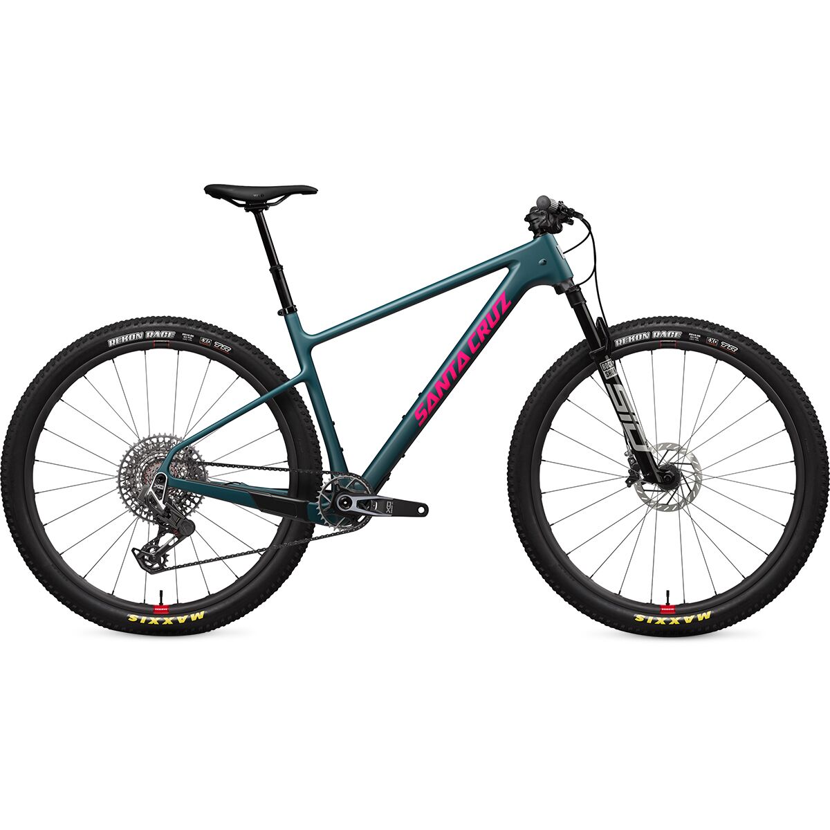 Image of Santa Cruz Bicycles Highball CC X0 AXS Transmission Carbon Wheel Mountain Bike Matte Dark Teal, XL