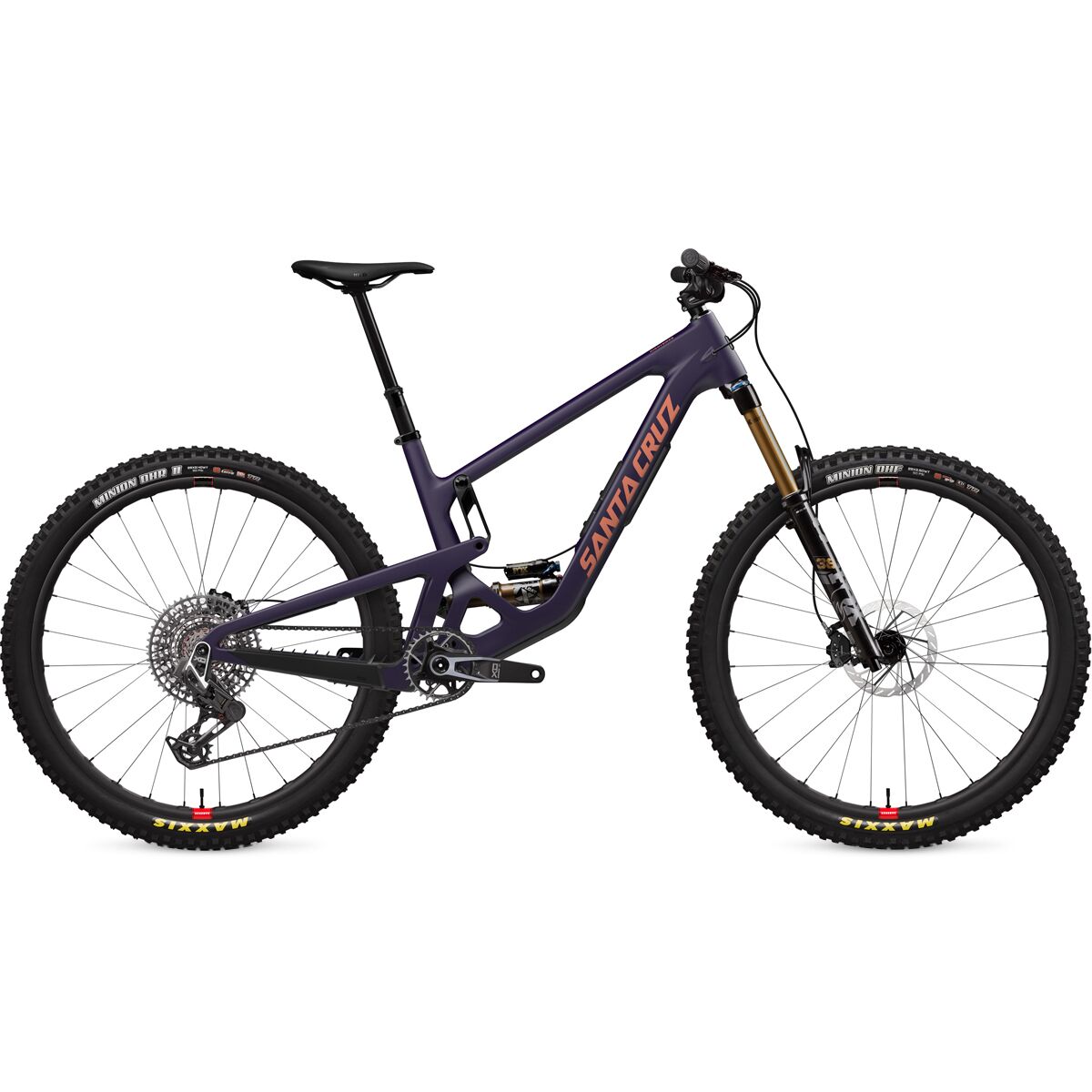 Image of Santa Cruz Bicycles Hightower CC X0 AXS Transmission Carbon Wheel Mountain Bike Matte Deep Purple, L