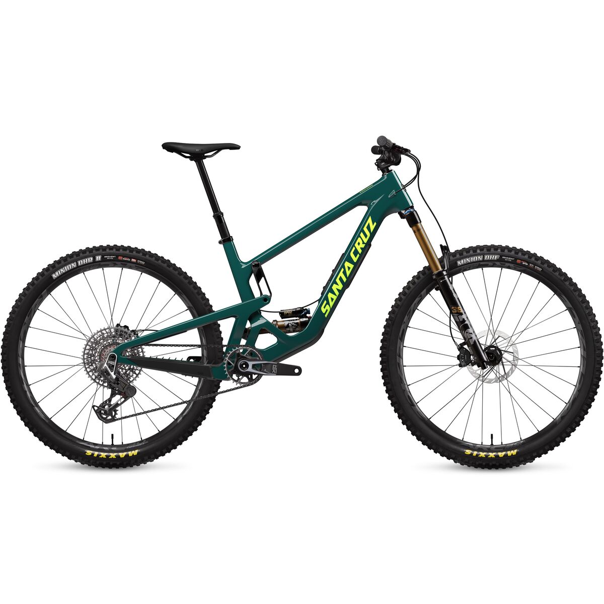 Image of Santa Cruz Bicycles Hightower CC X0 AXS Transmission Mountain Bike Gloss Green Day, XL