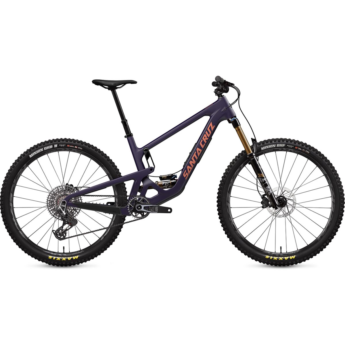 Image of Santa Cruz Bicycles Hightower CC X0 AXS Transmission Mountain Bike Matte Deep Purple, XL