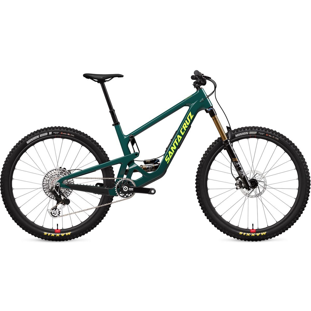 Image of Santa Cruz Bicycles Hightower CC XX AXS Transmission Carbon Wheel Mountain Bike Gloss Green Day, L