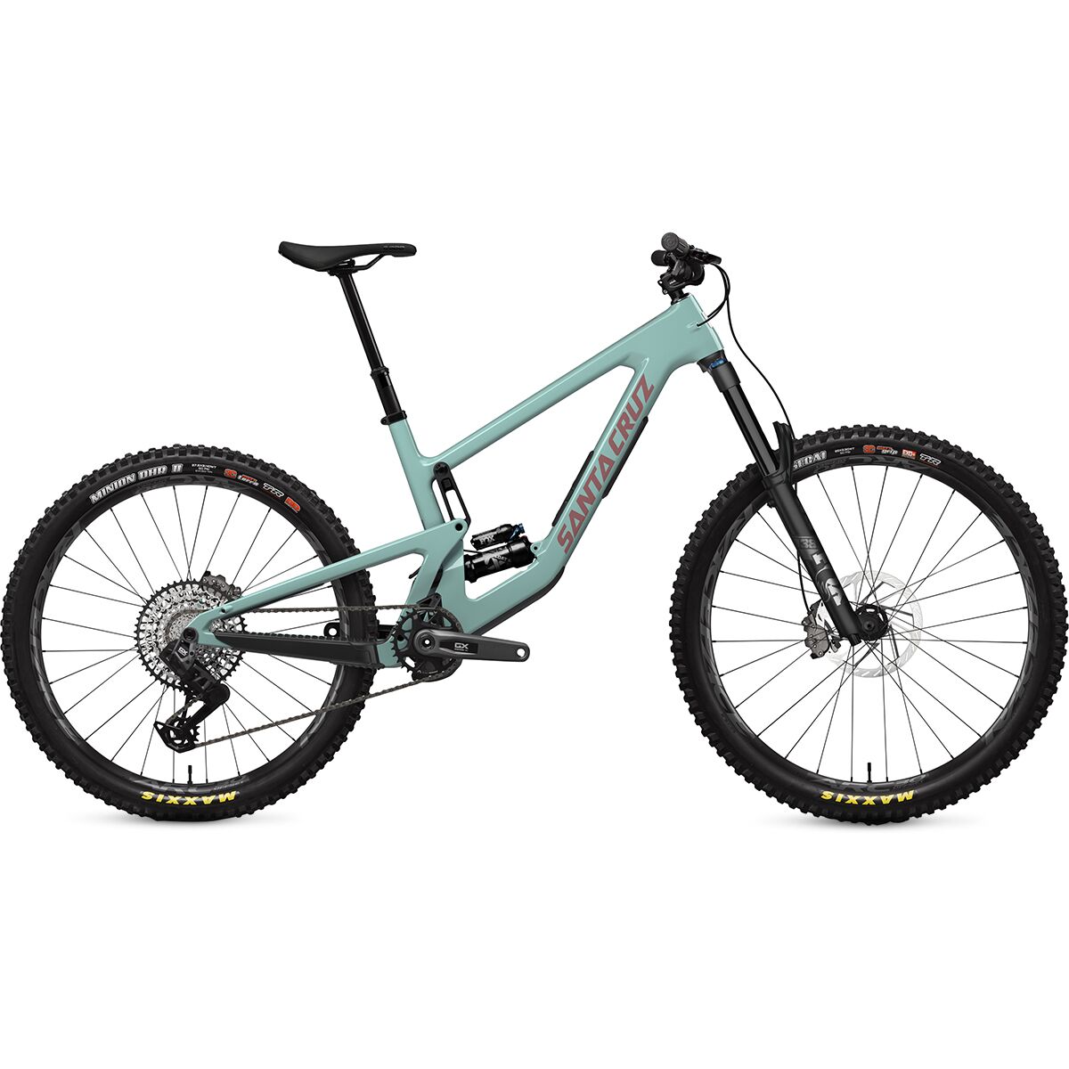 Image of Santa Cruz Bicycles Nomad C GX AXS Transmission Mountain Bike Gloss Light Teal, XL