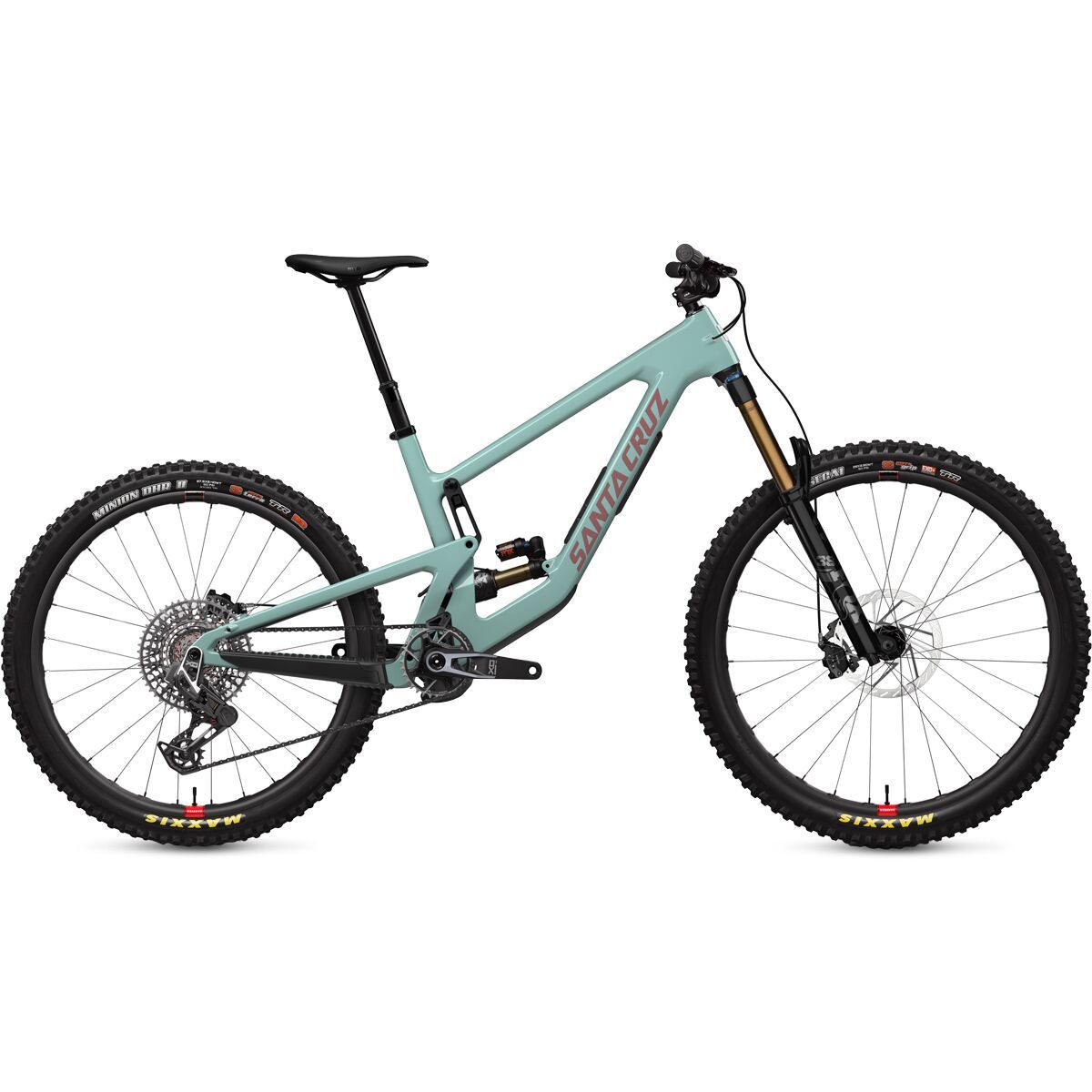 Image of Santa Cruz Bicycles Nomad CC X0 AXS Transmission Carbon Wheel Mountain Bike Gloss Light Teal, M
