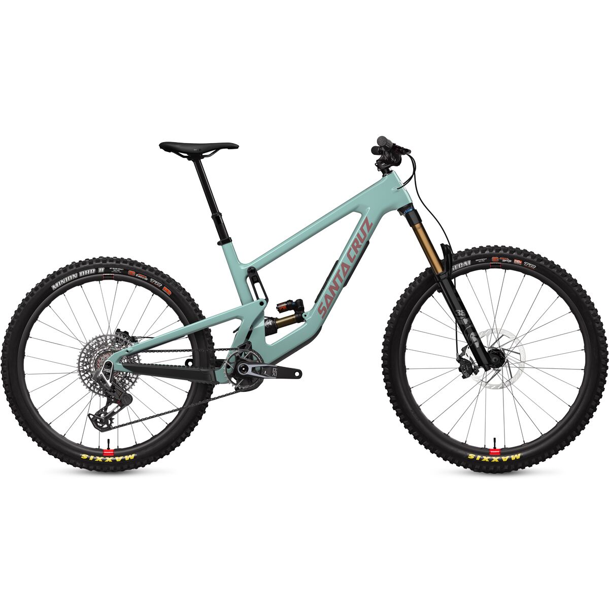 Image of Santa Cruz Bicycles Nomad CC X0 AXS Transmission Carbon Wheel Mountain Bike Gloss Light Teal, L