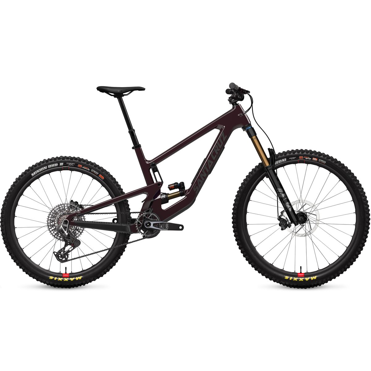 Image of Santa Cruz Bicycles Nomad CC X0 AXS Transmission Carbon Wheel Mountain Bike Matte Stormbringer Purple, L