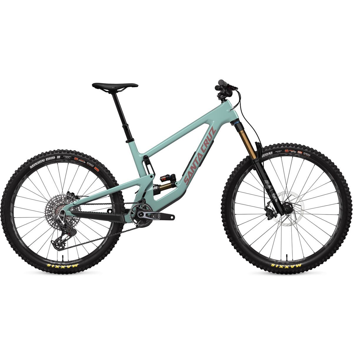 Image of Santa Cruz Bicycles Nomad C X0 AXS Transmission Mountain Bike Gloss Light Teal, L
