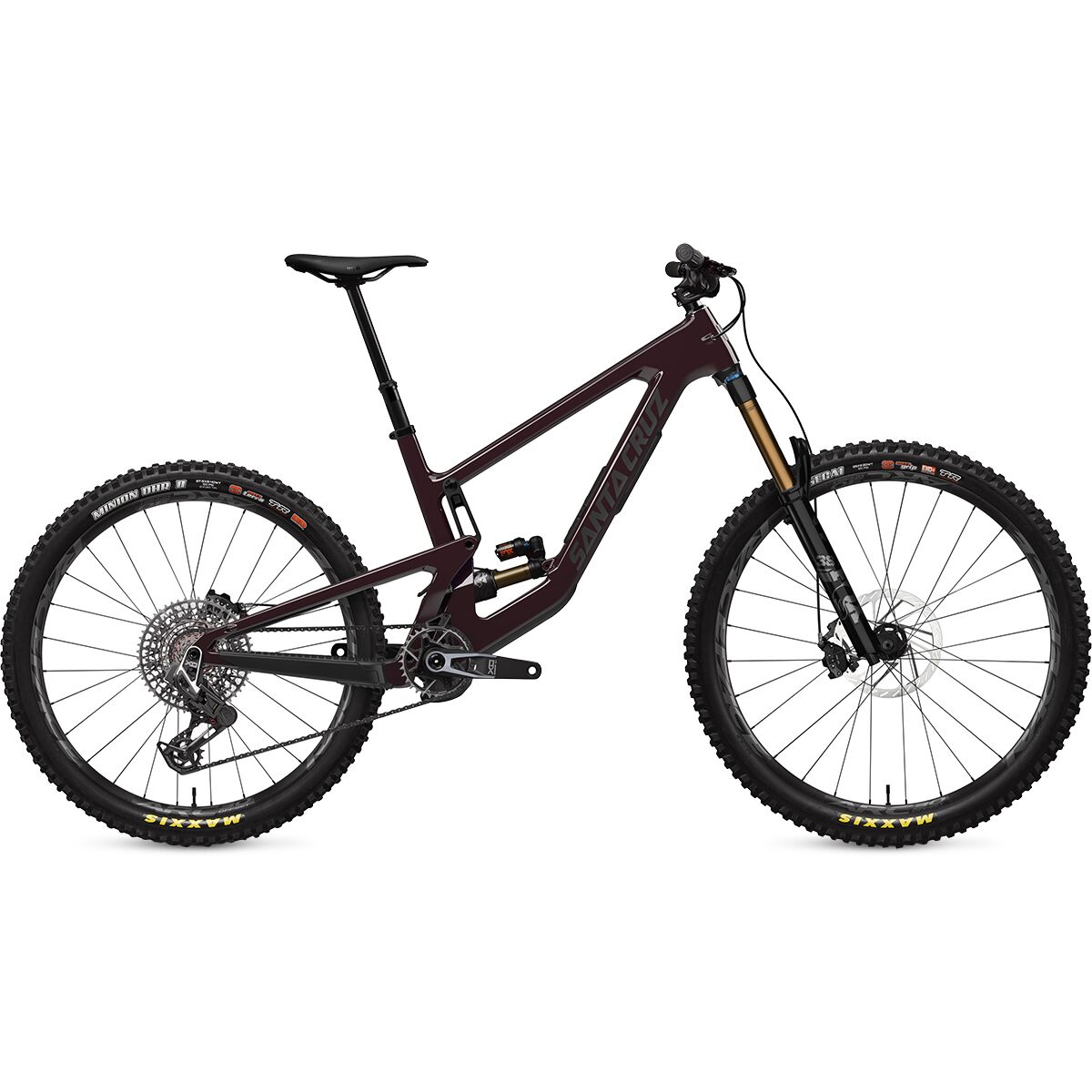 Image of Santa Cruz Bicycles Nomad C X0 AXS Transmission Mountain Bike Matte Stormbringer Purple, M