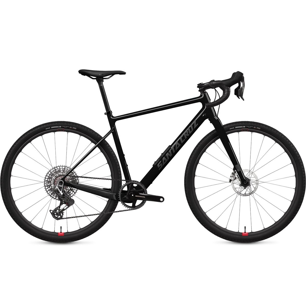 Image of Santa Cruz Bicycles Stigmata CC Red/Force AXS Transmission Gravel Bike Gloss Black Sparkle, XL