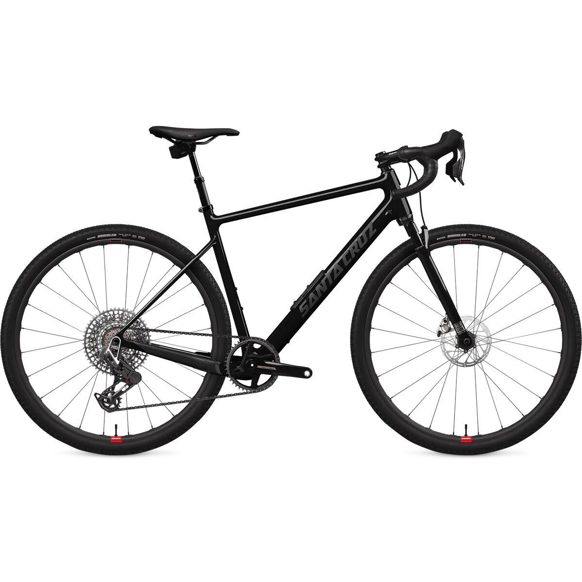 Image of Santa Cruz Bicycles Stigmata CC Red/Force AXS Transmission Gravel Bike Gloss Black Sparkle, XL