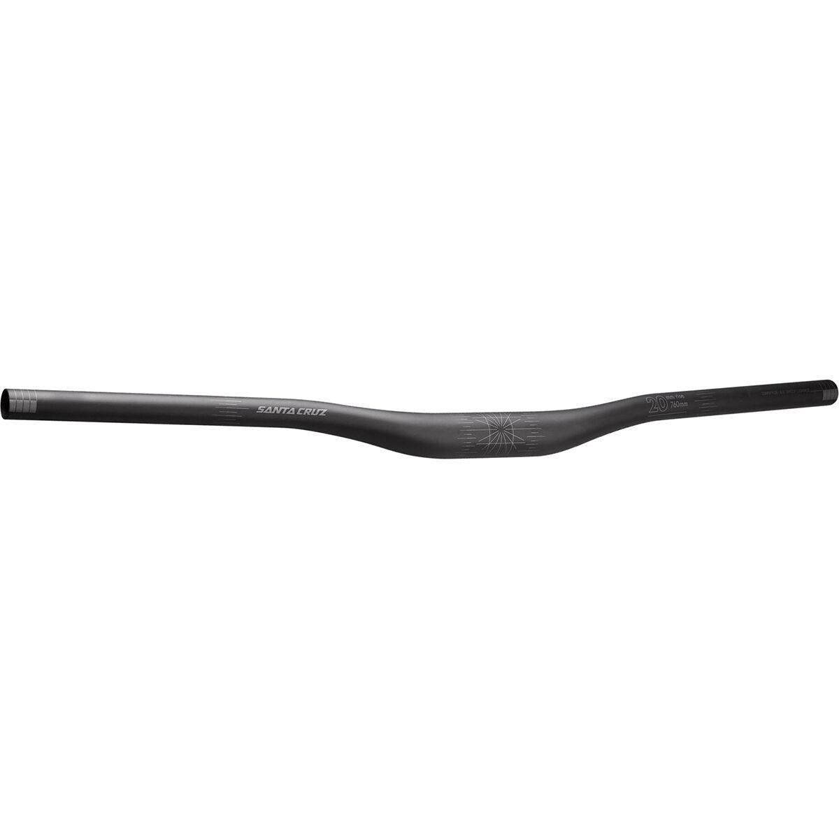 Image of Santa Cruz Bicycles eCarbon Riser Bar Black, 35mm x 800mm, 35mm Rise