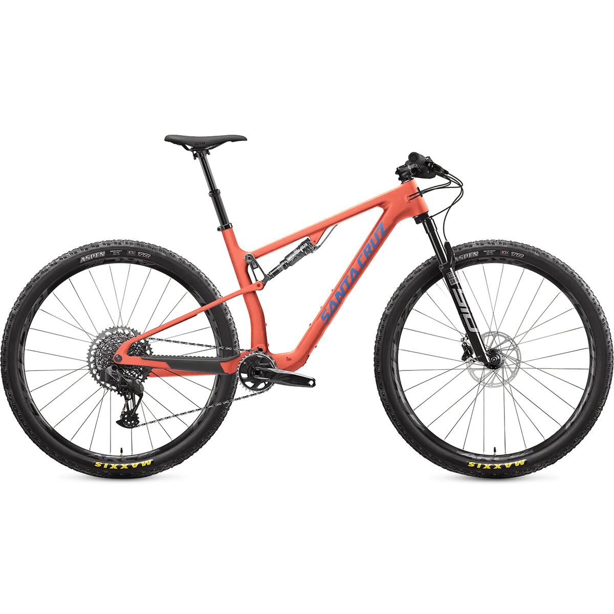 Santa Cruz Bicycles Santa Cruz Bicycles Blur Carbon C GX Eagle AXS Mountain Bike Salmon, XL