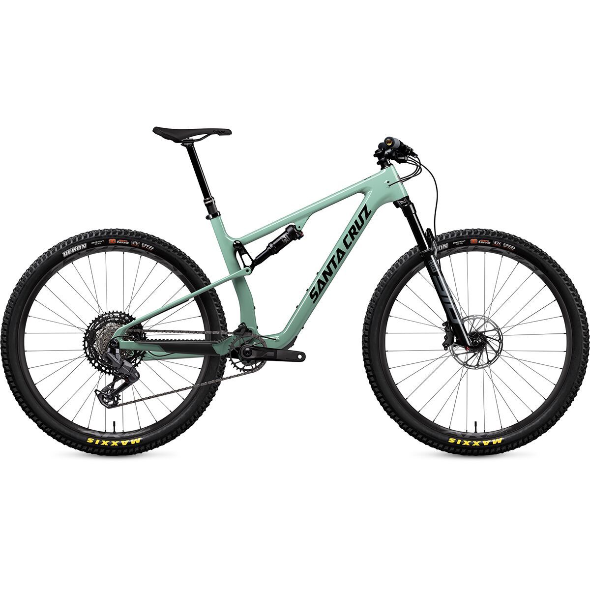 Image of Santa Cruz Bicycles Blur Trail C Eagle 70 Mountain Bike Gloss Light Teal, L
