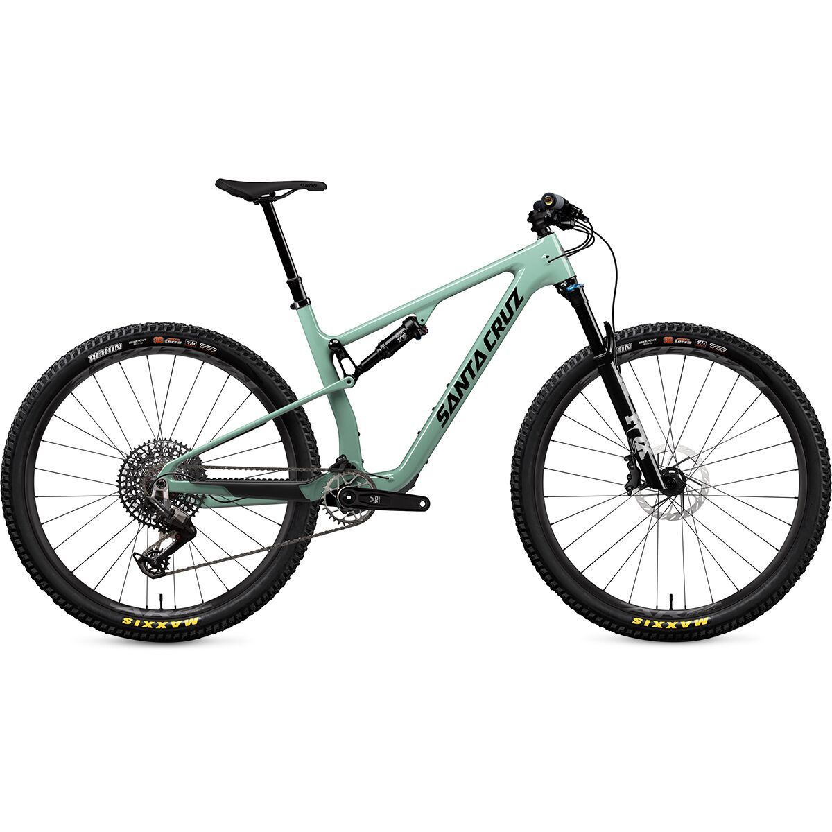 Image of Santa Cruz Bicycles Blur Trail C Eagle 90 Mountain Bike Gloss Light Teal, L