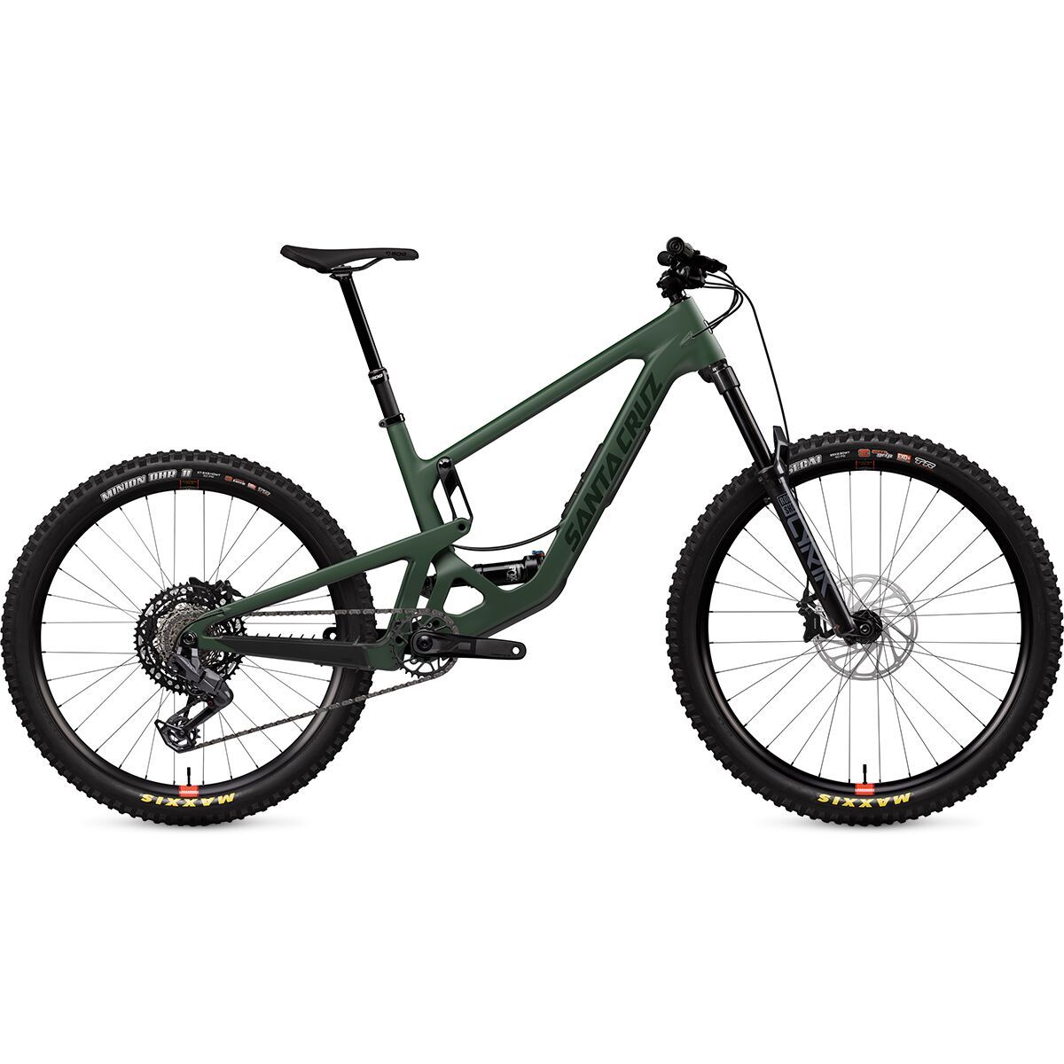 Image of Santa Cruz Bicycles Bronson C Eagle 70 Mountain Bike Matte Poblano Green, M