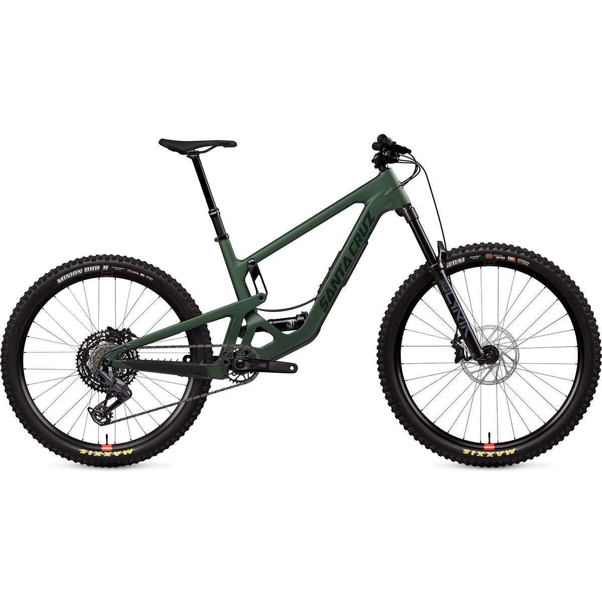 Image of Santa Cruz Bicycles Bronson C Eagle 70 Mountain Bike Matte Poblano Green, L