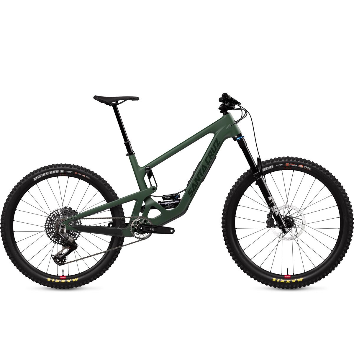 Image of Santa Cruz Bicycles Bronson C Eagle 90 Mountain Bike Matte Poblano Green, M