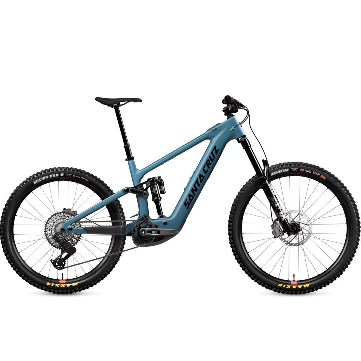 Santa Cruz Bicycles Bullit C GX Transmission E-Bike Matte Teal Sparkle, M