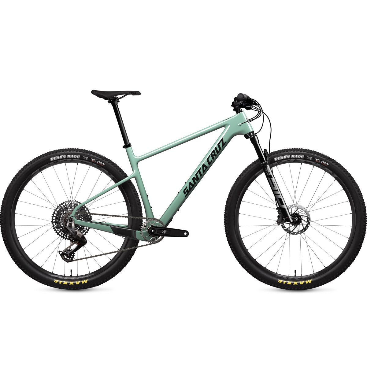 Image of Santa Cruz Bicycles Highball C Eagle 90 Mountain Bike Gloss Light Teal, L