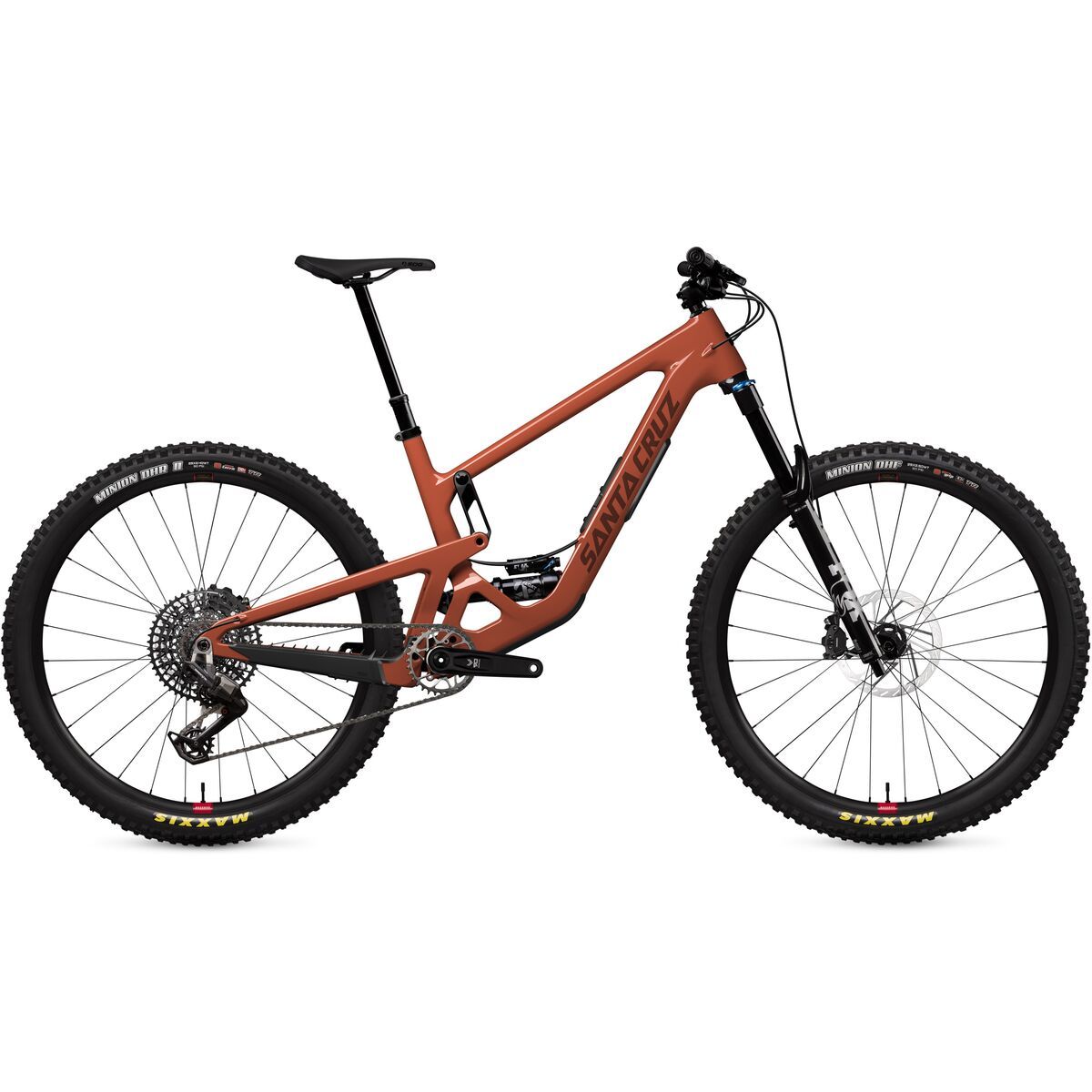 Image of Santa Cruz Bicycles Hightower C Eagle 90 Mountain Bike Gloss Brick Red, M