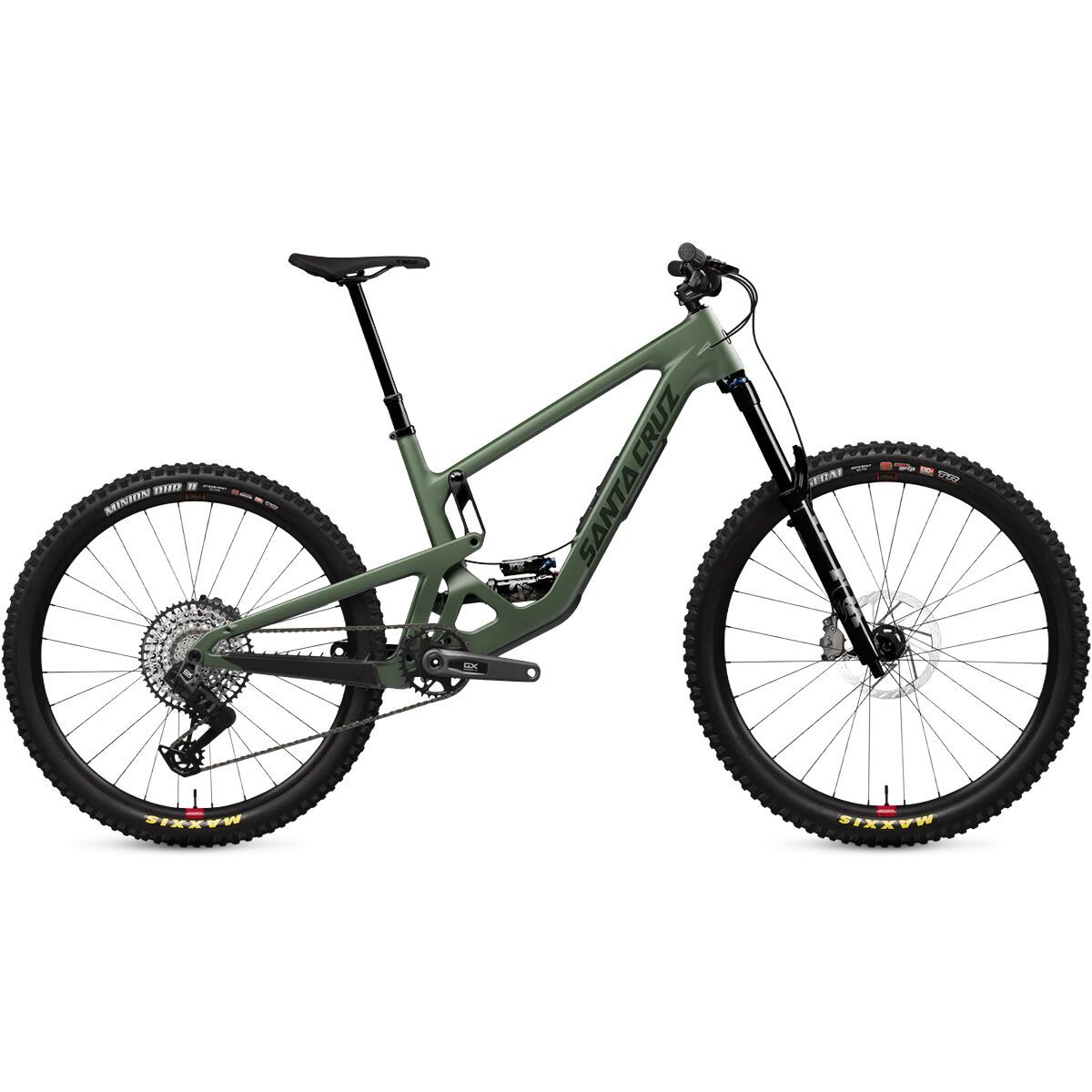 Image of Santa Cruz Bicycles Bronson C GX AXS Transmission Mountain Bike Matte Poblano Green, L
