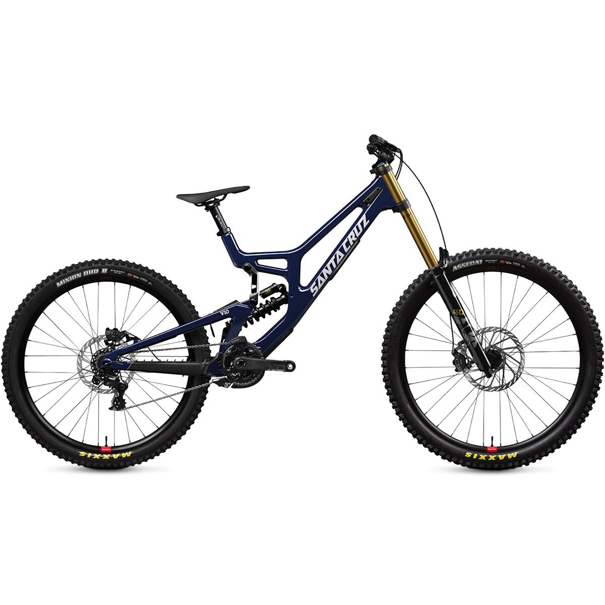 Image of Santa Cruz Bicycles V10 8 CC DH X01 Mountain Bike Gloss Liquid Blue, L