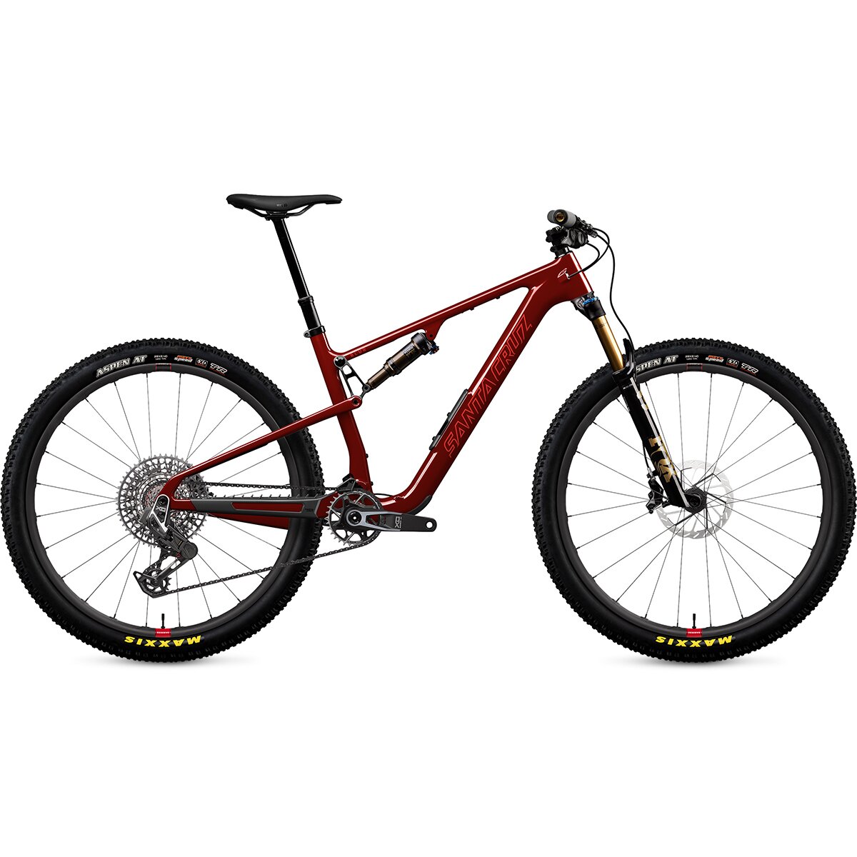 Image of Santa Cruz Bicycles Blur CC X0 Transmission Carbon Wheel Mountain Bike Gloss Tart Cherry, M