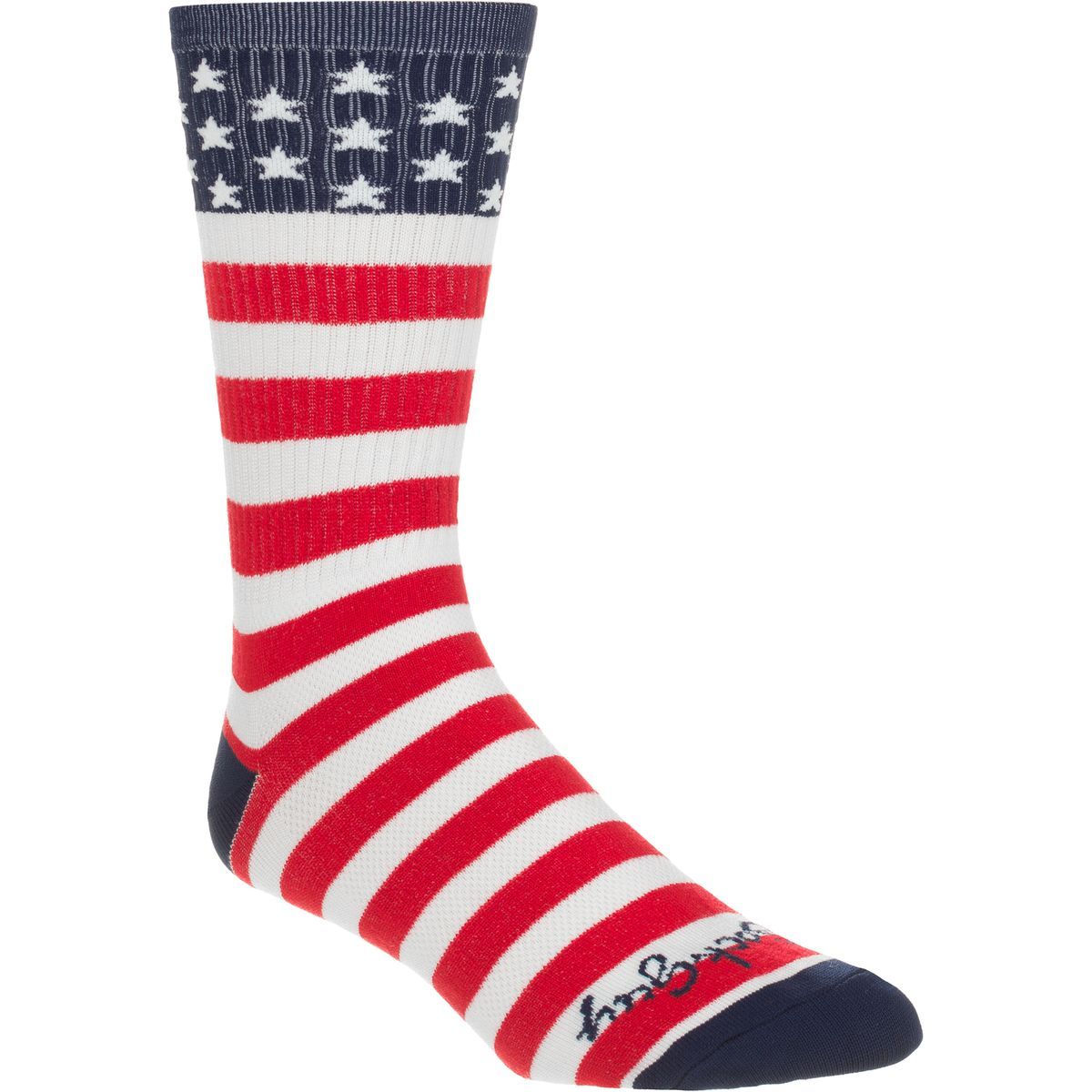 Image of SockGuy USA Flag 8in Sock One Color, L/XL