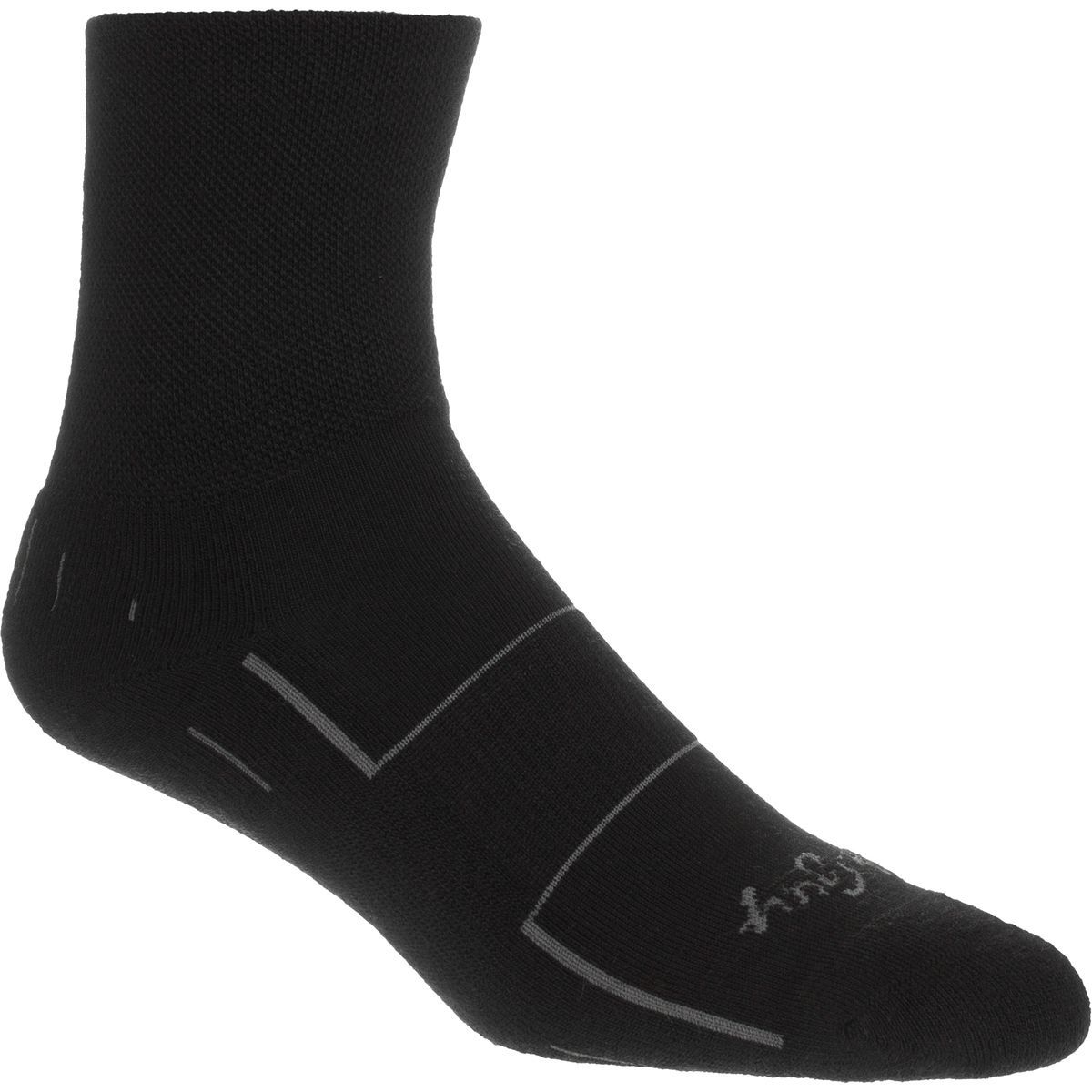 Image of SockGuy Black 4in Wool Sock One Color, L/XL