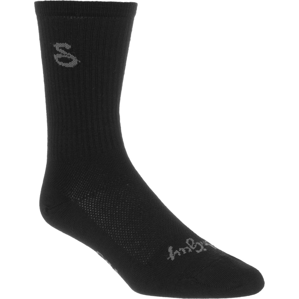 SockGuy Tall Black 6in Wool Sock