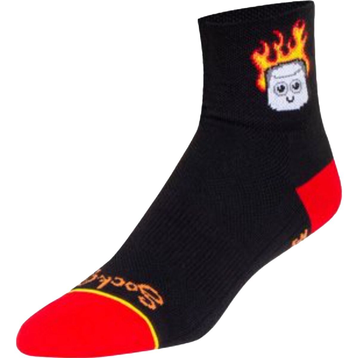 SockGuy Burnt Out 3in Sock One Color, S/M