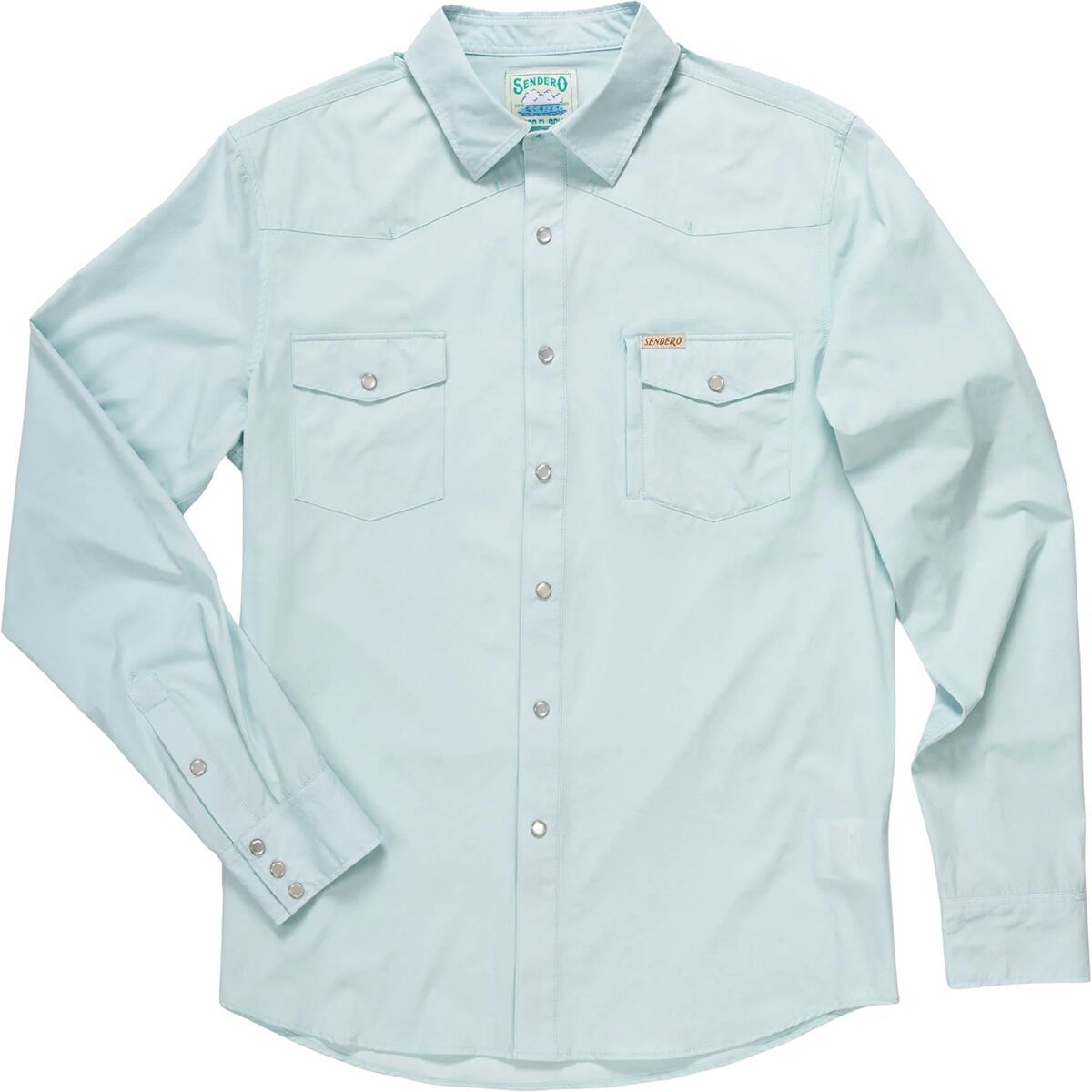 Image of Sendero Provisions Co. Confluence Tech Shirt - Men's Matagorda Sky, S