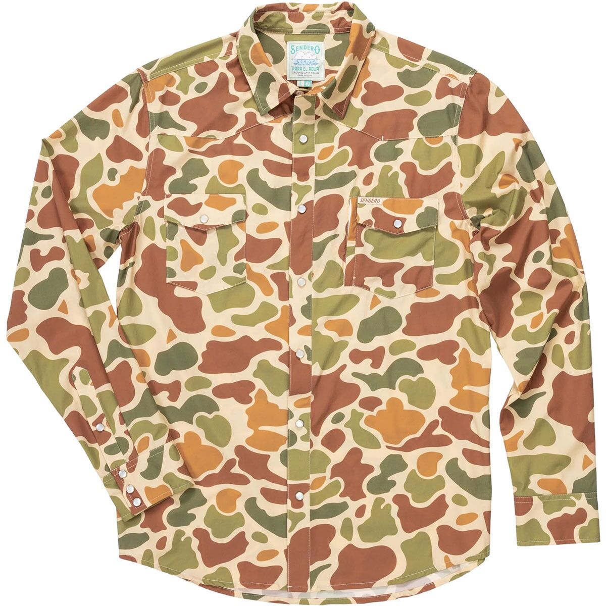 Image of Sendero Provisions Co. Confluence Tech Shirt - Men's Field Camo, L