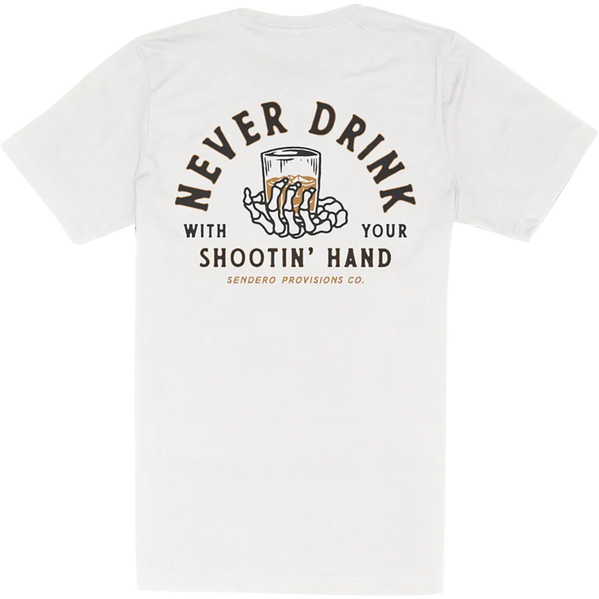 Image of Sendero Provisions Co. Shootin' Hand T-Shirt - Men's Vintage White, M