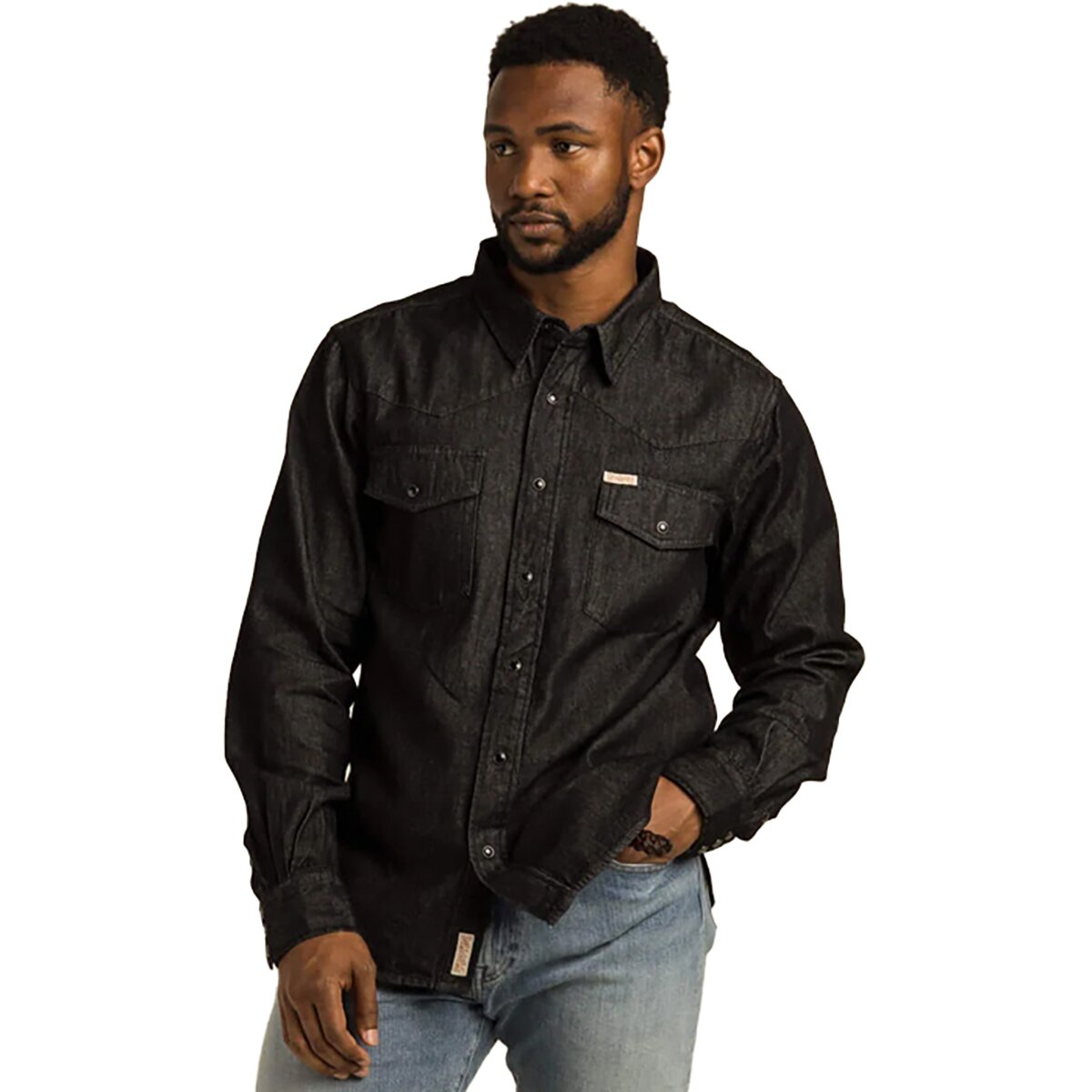 Sendero Provisions Co. Sendero Provisions Co. The Wyatt Pearl Snap Shirt - Men's Midnight Denim, M