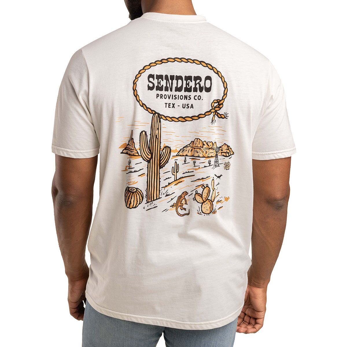 Image of Sendero Provisions Co. Arenoso T-Shirt - Men's Vintage White, S